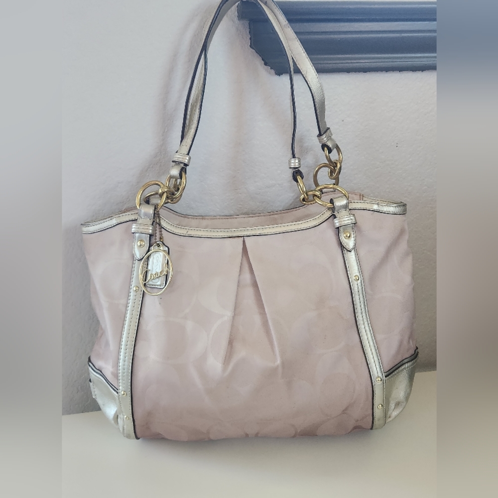 Coach Alexandra Signature Jacquard Tote